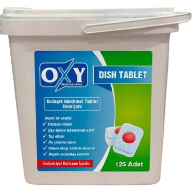 OXY Profesyonel Bulaşık Makinesi Tableti 125 Li
