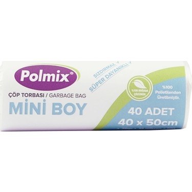 Polmix 40*50 Beyaz Çöp Poşeti